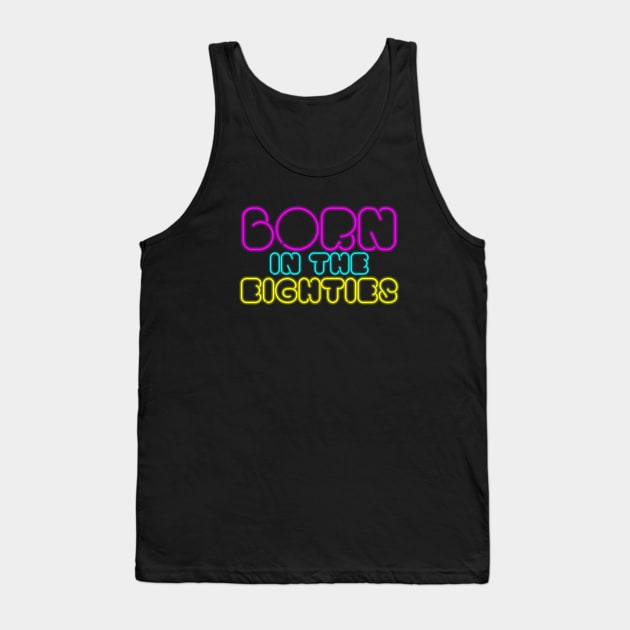 eighties neon Tank Top by night sometime